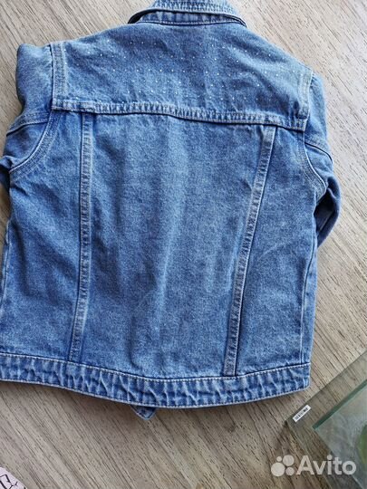 Джинсовая куртка для девочки, Ostin, 134