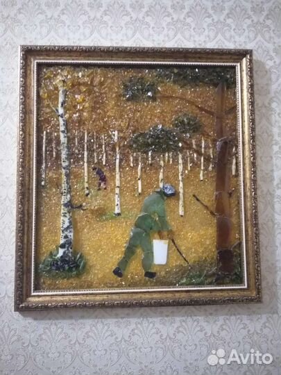 Картина из стекла