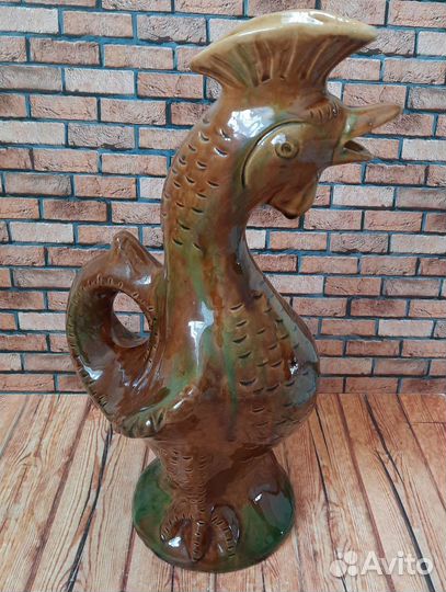 Графин, штоф, петух керамика