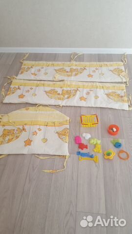 Бортики и балдахин в детскую кроватку