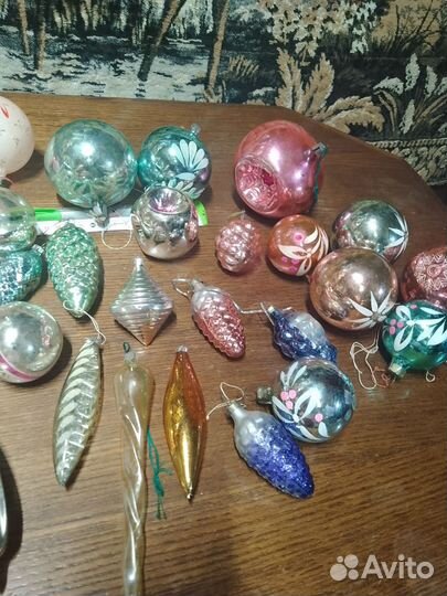 Новогодние ёлочные украшения из СССР одним лотом