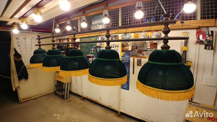 Светильники для бильярдных столов 12футов