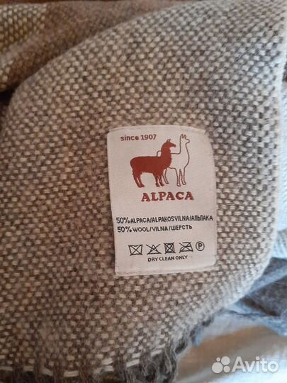 Плед шерстяной альпака
