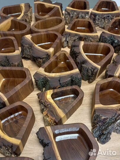 Деревянные подсвечники