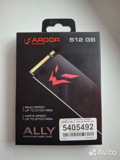 SSD накопитель ardor 512 GB