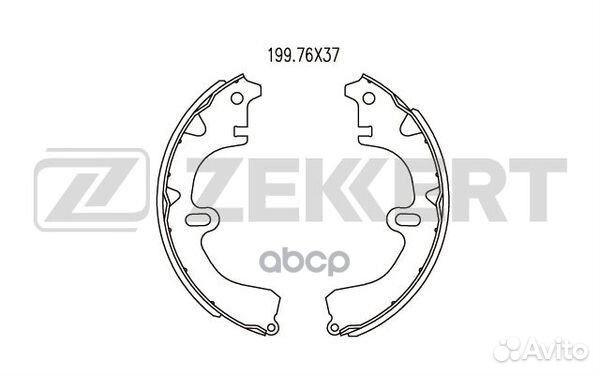 Колодки торм. бараб. задн. Toyota Camry (V10 V2