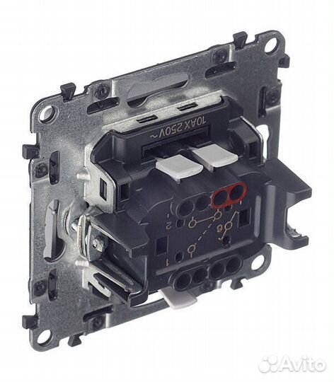 Переключатель Legrand Valena life 752606 одноклавишный на 2 направления скрытая установка алюминий