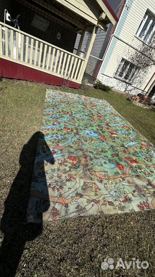 Ковер детский с дорогами и животными