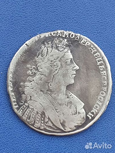 1 рубль 1728 год. Оригинал