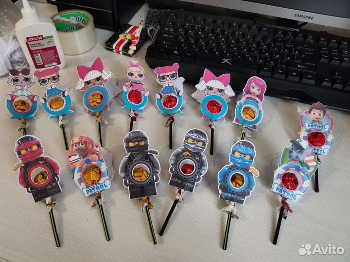 Чупа чупс открытка