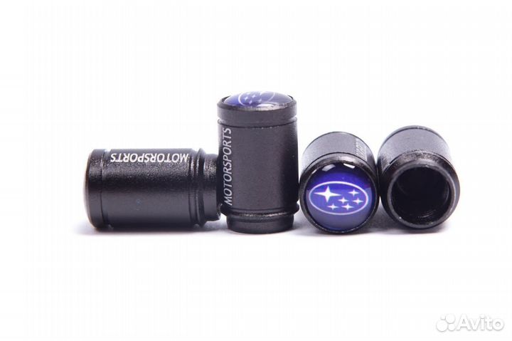 Колпачки на ниппели Subaru motorsports 4 шт