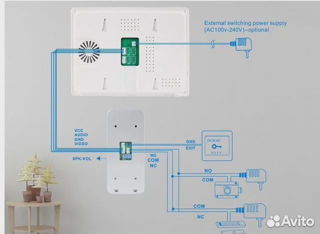 Видеозвонок домофон с Wi Fi
