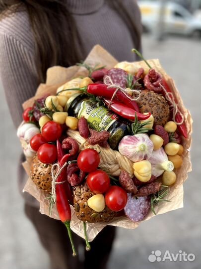 Съедобные Букеты из колбас и сыров