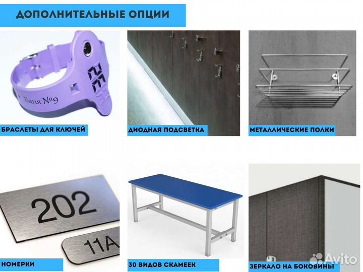 Шкафчики для раздевалки