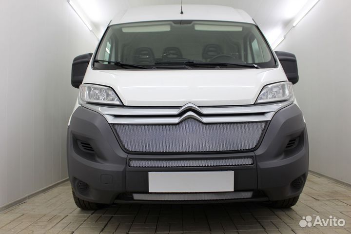 Защитная сетка радиатора хром Citroen Jumper (2014