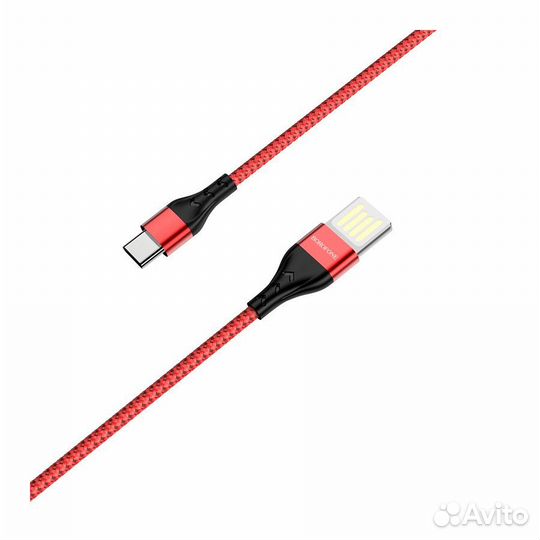 Кабель Borofone BU11 Tasteful Type-C - Red (1.2M