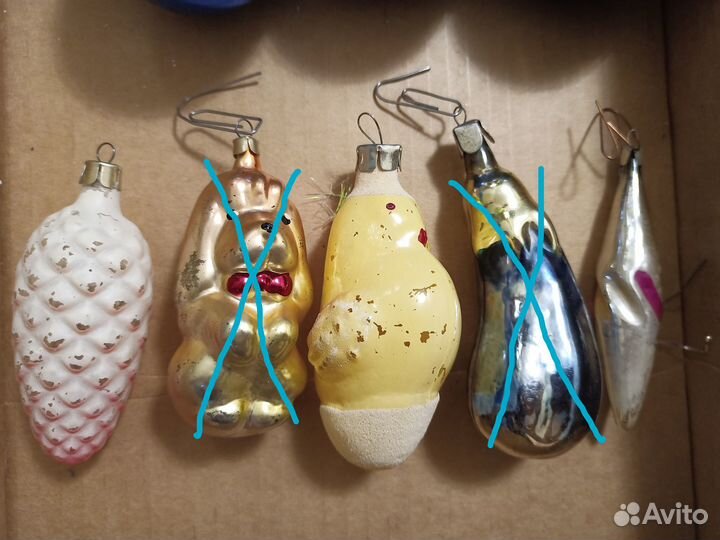 Елочные игрушки стекло