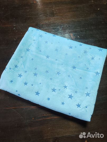Ткань трикотаж плюш со звездами