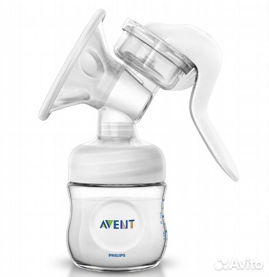 Ручной молокоотсос Philips Avent с бутылочкой