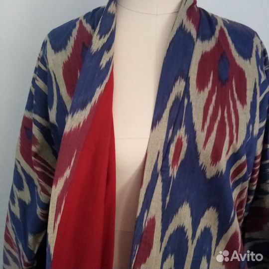 Узбекский халат из иката. Узбекский чапан