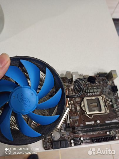 Материнская плата с кулером lga1151