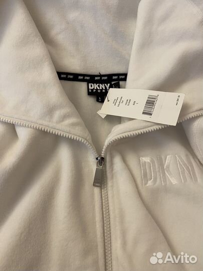 Теплая кофта dkny оригинал на флисе оригинал L