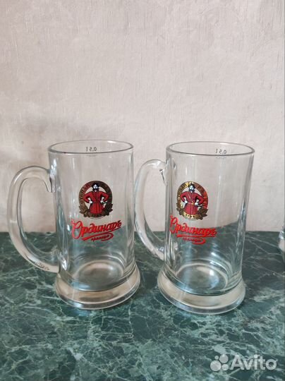 Пивная кружка, бокалы