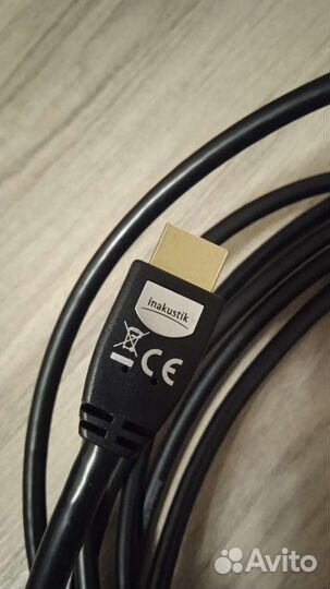 Кабель Inakustik еthernet hdmi 5 м черный