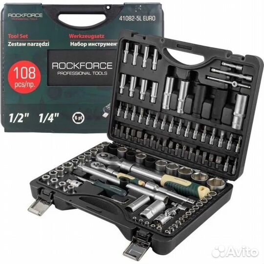 Набор торцевых головок и вставок Rockforce RF-4108