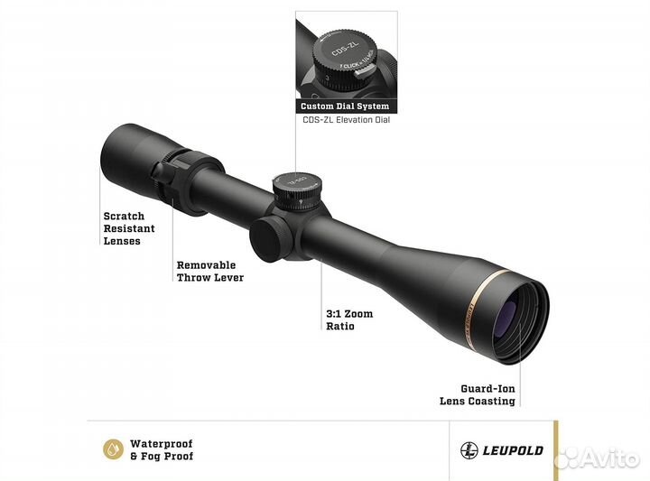 Оптический прицел Leupold VX-3HD 3.5-10x40 180617