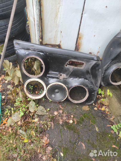 Дверные карты 2 шт под автозвук ваз 2110 2112