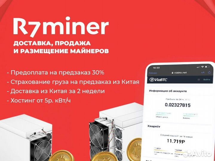 Асик майнер Whatsminer M50 122 th/s