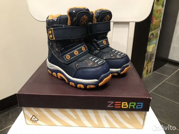Демисезонные сапожки Зебра 22 размер
