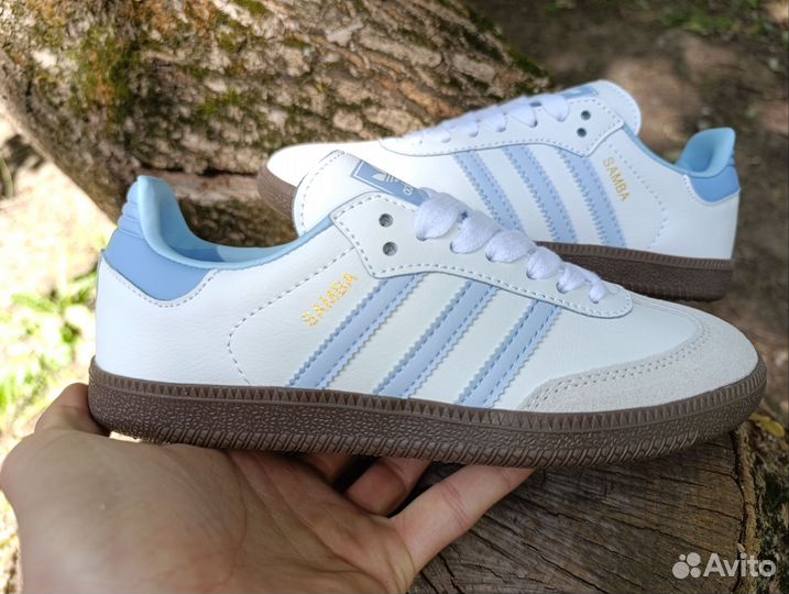 Adidas Samba halo blue