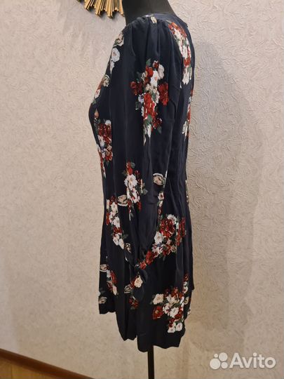 Платье zara р.44-46 букеты