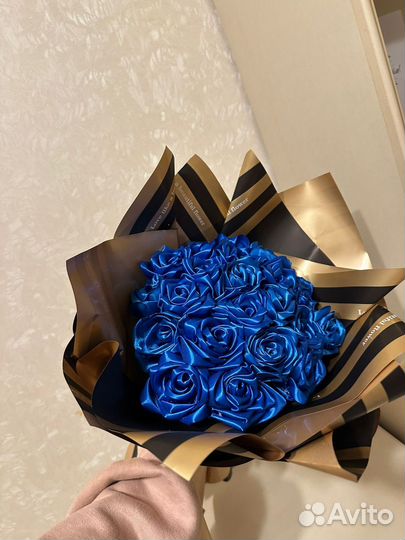 Букет из атласных лент