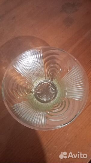 Ваза фруктовница Уршельский стекольный завод СССР
