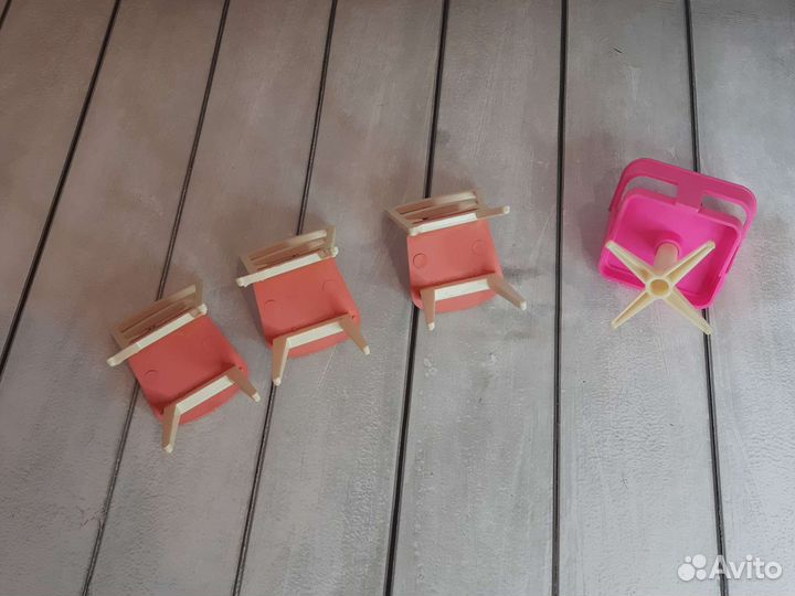 Мебель Барби 4 стула цена за все 90-х ретро