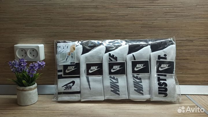 Высокие носки с принтом nike