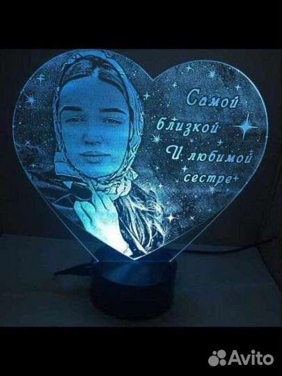 Подарок девушке. Ночник