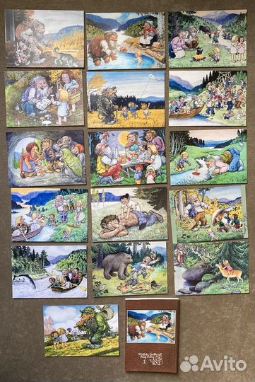 Rolf Lidberg, 5 наборов открыток с троллями