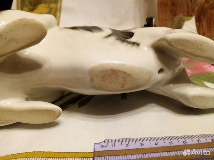 Собака фарфоровая СССР лфз