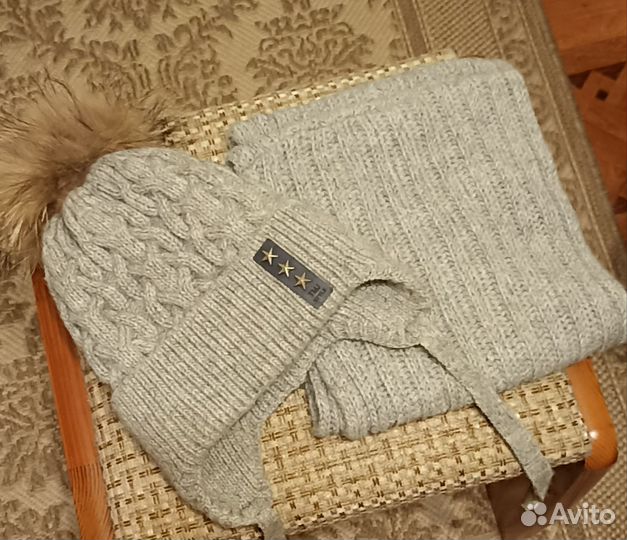 Шапка и снуд для мальчика зима