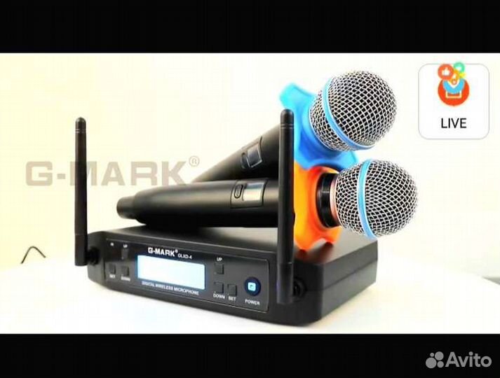 Современ.профессион.радиосистема Glxd4 Gmark новая