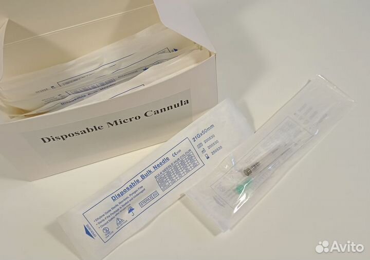 Канюля для контурной пластики 21G50 (игла в компле