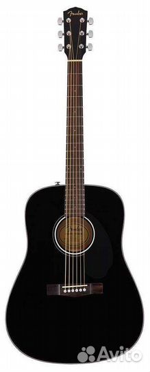 Акустическая Гитара Fender CD-60S Black