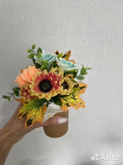 Букет из мыла ручной работы учителю