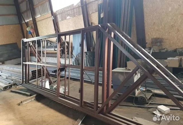 Каркас откатных ворот без установки
