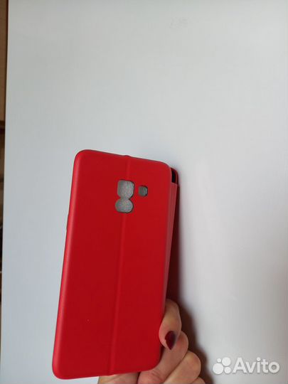 Чехол-книжка кожаный на самсунг А8