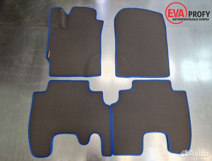 Ева коврики Toyota Yaris салон и багажник
